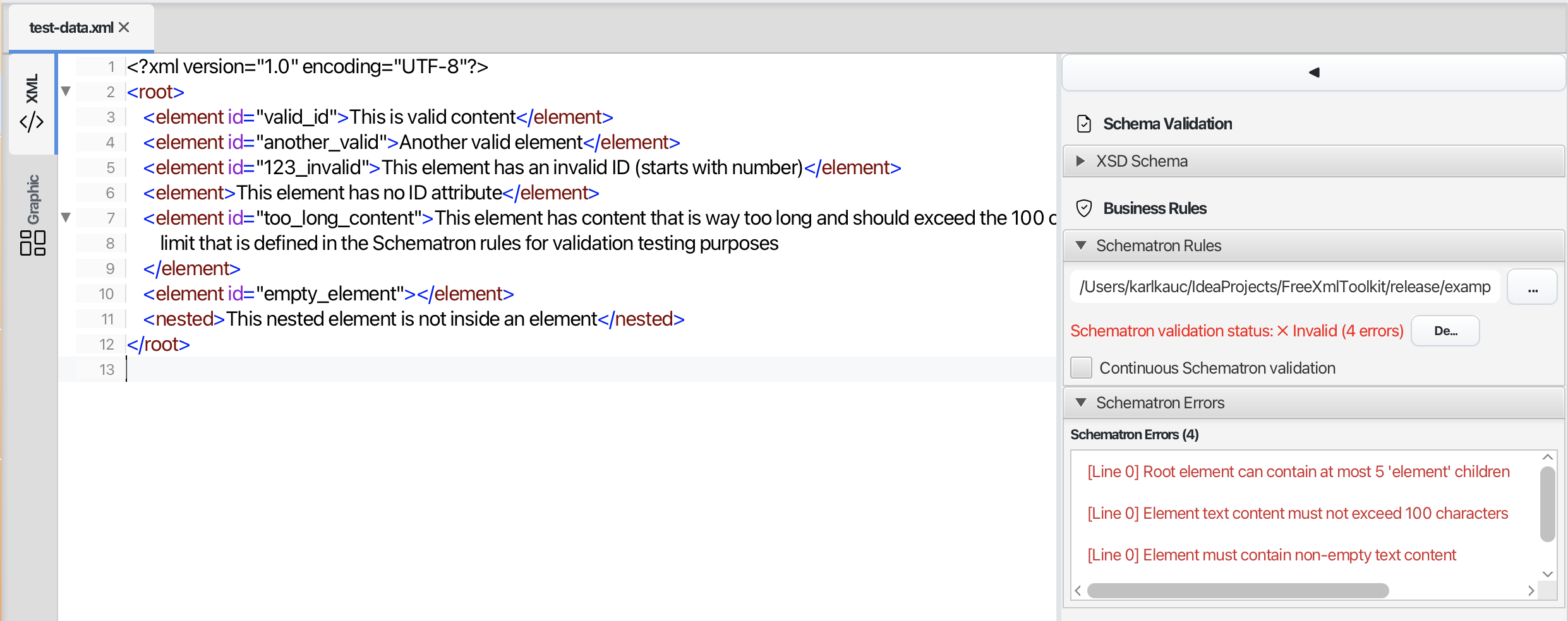 Schematron Validation